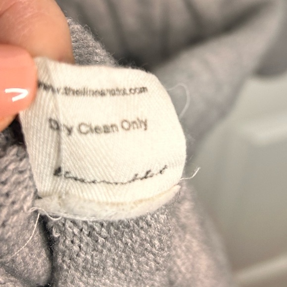 Line and Dot Women’s M Gray Long‎ Sleeve Dorothy Sweater Maxi Dress Slit Stretch - Picture 6 of 7